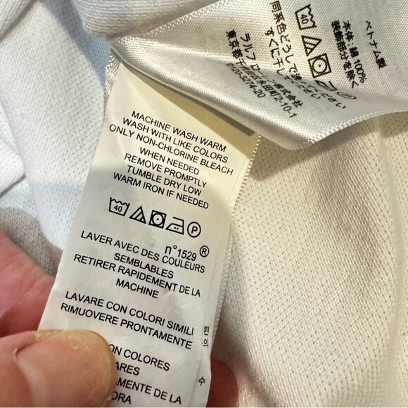 Polo Ralph Lauren Classic Polo Shirt Kids Size 8 100% Cotton -  black pony - Picture 12 of 12